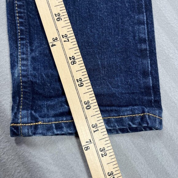 Frank + Oak Jeans Mens 32x32 Blue Cooper Slim Button Fly Made in Canada Denim - Picture 11 of 11